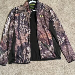 Under Armour Cold Gear Men's XL Mossy Oak Break Up Country Fleece lined Jacket